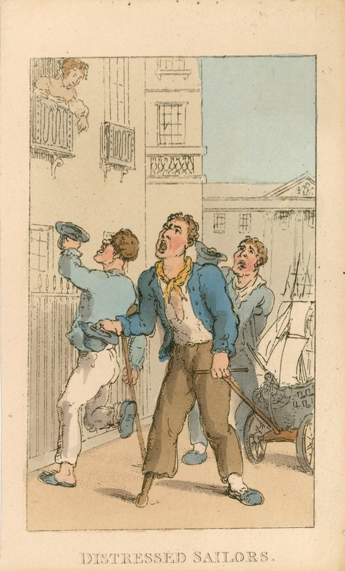 Distressed sailors by Thomas Rowlandson