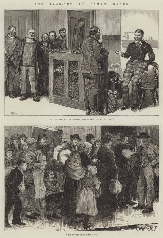 The Lock-Out in South Wales by Valentine Walter Lewis Bromley