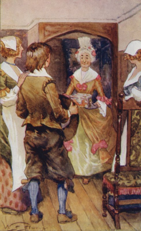 She Held in Her Hands a Small Iron-Bound Box by W.S. Stacey