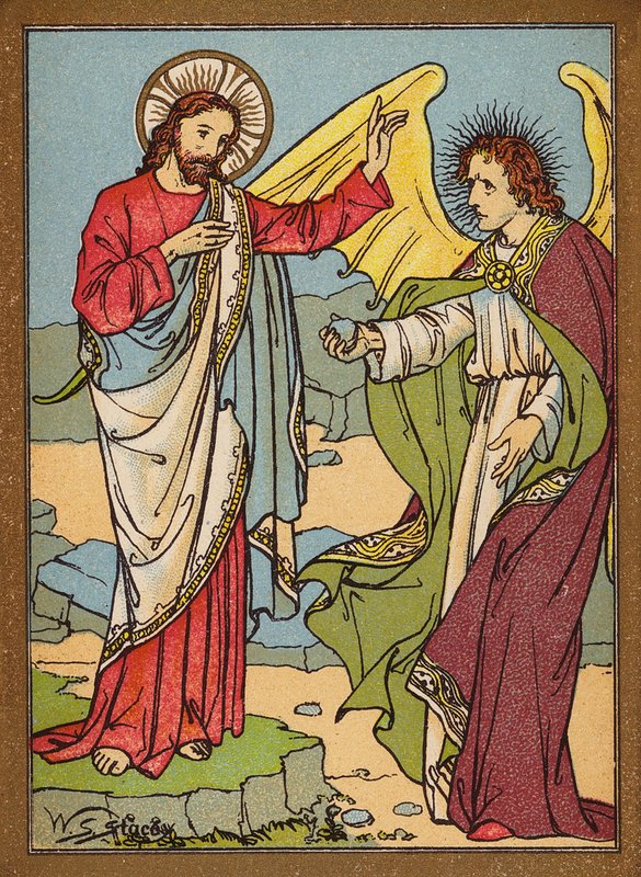 The Temptation of Jesus by W.S. Stacey