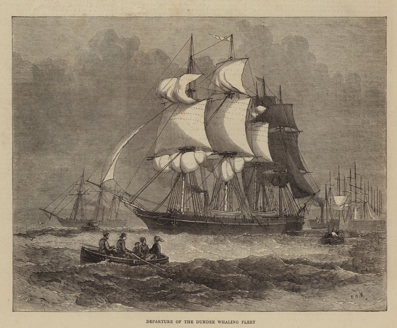Departure of the Dundee Whaling Fleet by Walter William May