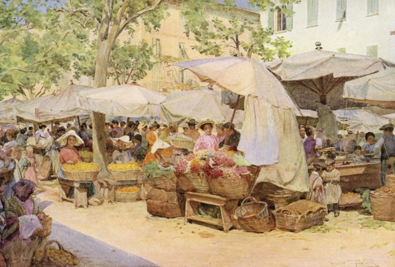 Market, Nice, France by Walter Frederick Roofe Tyndale