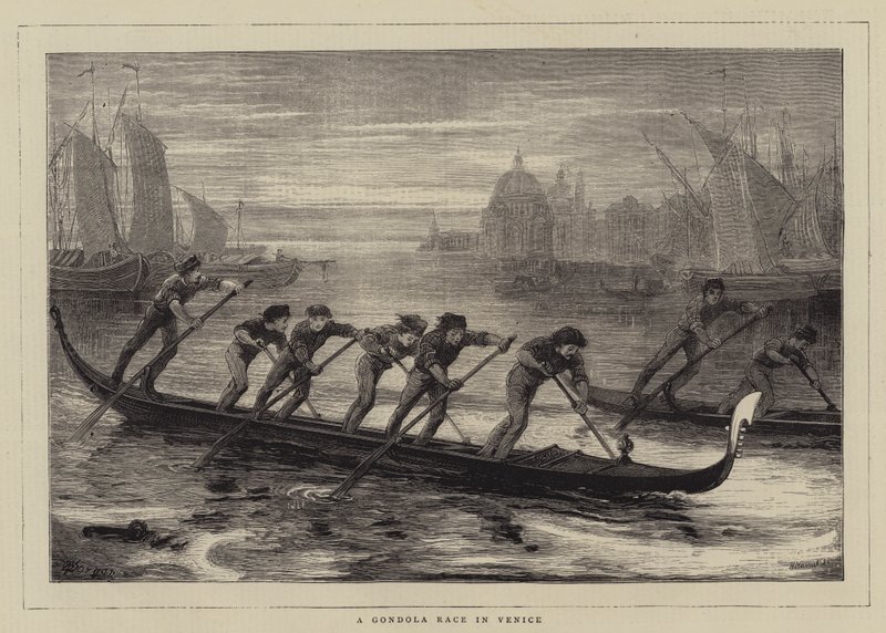 A Gondola Race in Venice by Walter Jenks Morgan