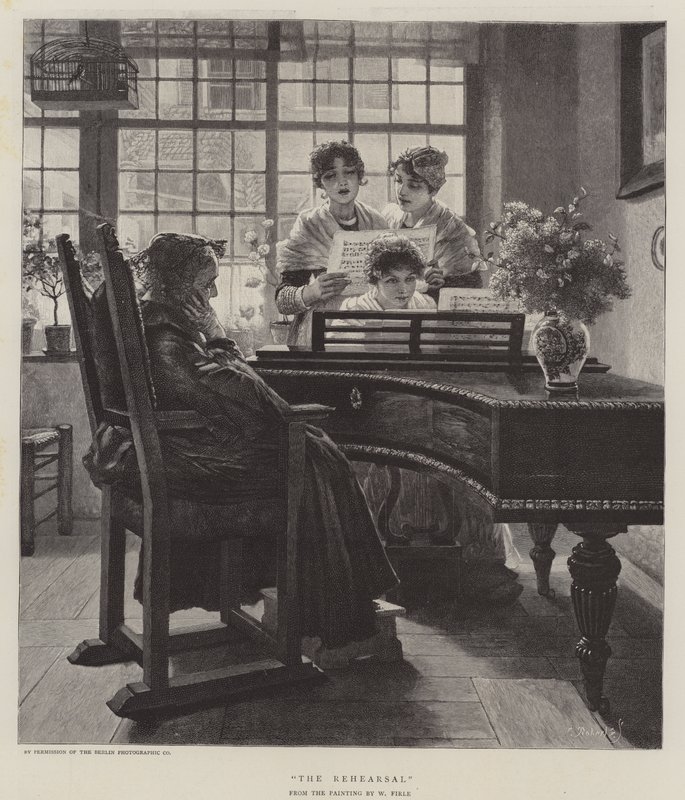 The Rehearsal by Walther Firle