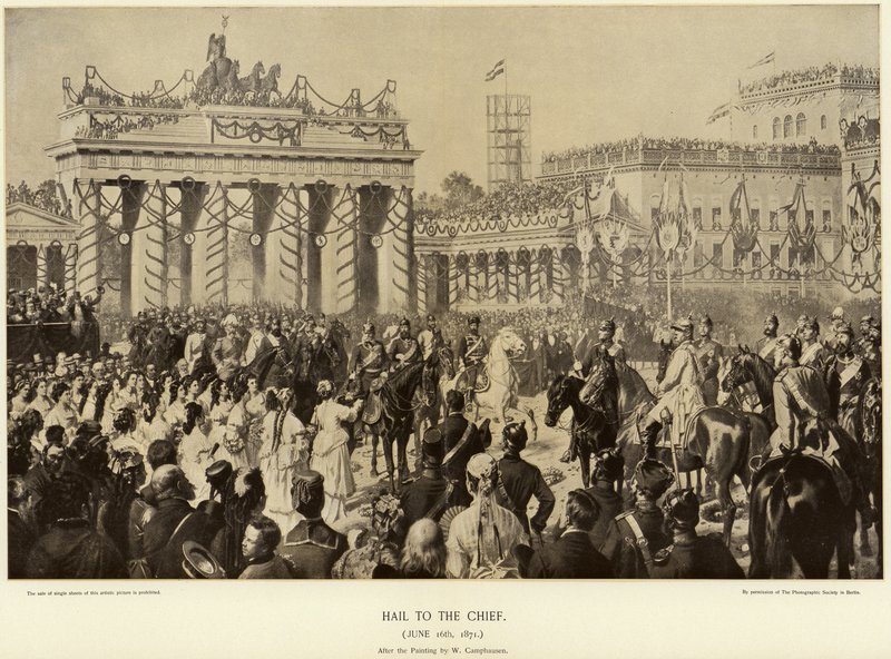 Otto von Bismarck in Berlin in 1871 by Wilhelm Camphausen
