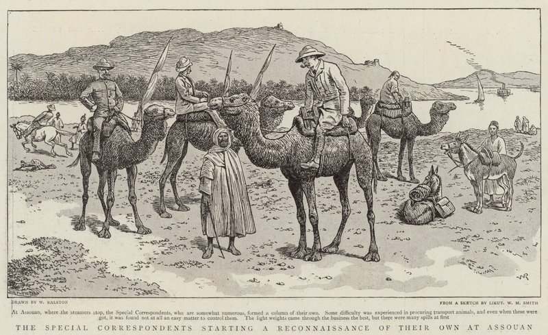 The Special Correspondents Starting a Reconnaissance of Their Own at Assouan by William Ralston