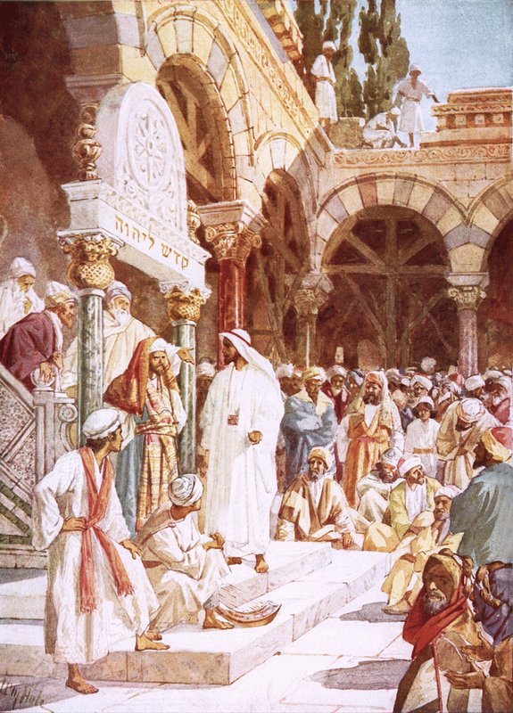 Jesus Preaching in the Temple by William Brassey Hole