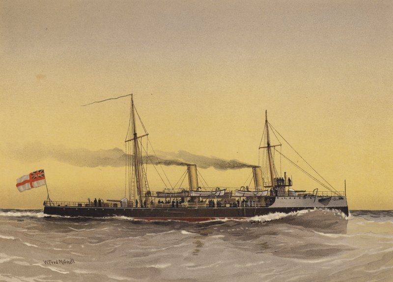 HMS Speedwell, Torpedo Gunboat by William Frederick Mitchell