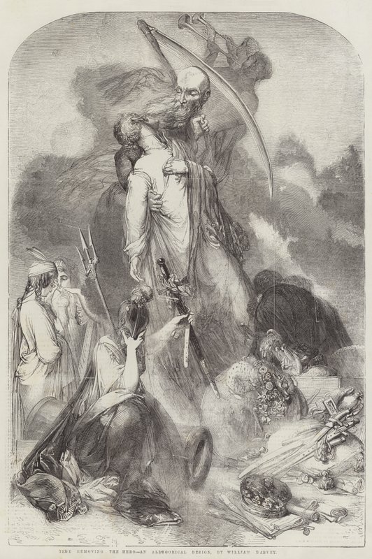 Time removing the Hero by William Harvey