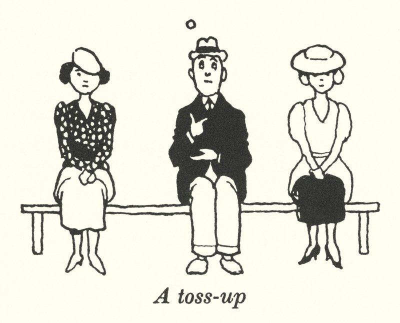 A Toss-Up by William Heath Robinson
