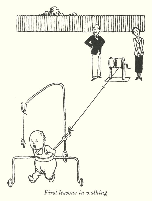 First lessons in walking by William Heath Robinson