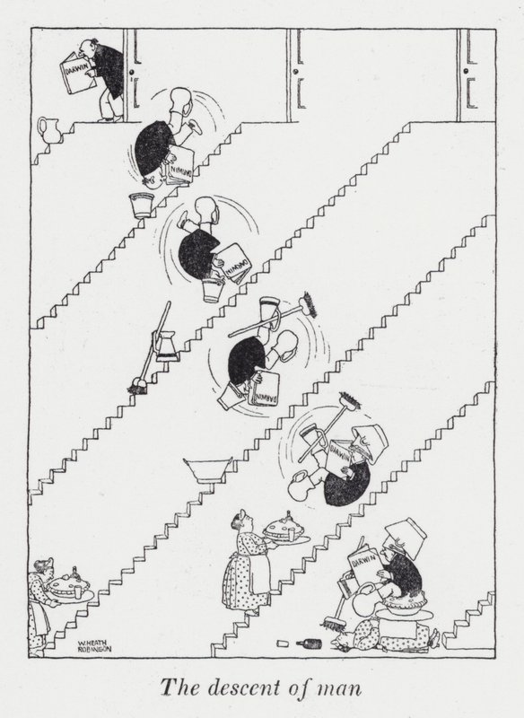 The Descent of Man by William Heath Robinson