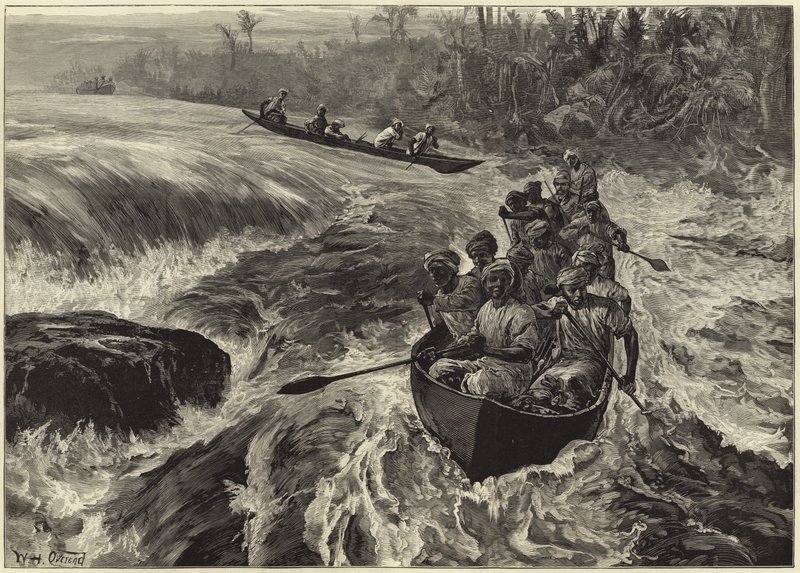 Shooting the rapids on the Congo by William Heysham Overend