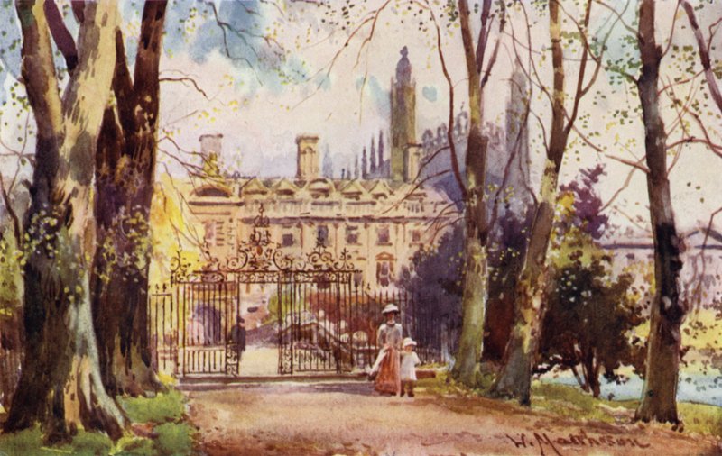 Clare College and Bridge from the Avenue by William Matthison