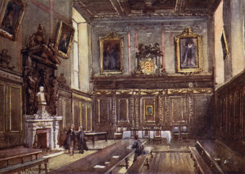 The Hall of Clare College by William Matthison