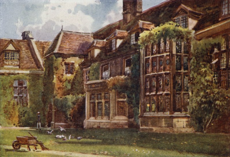 The Old Court in Emmanuel College by William Matthison