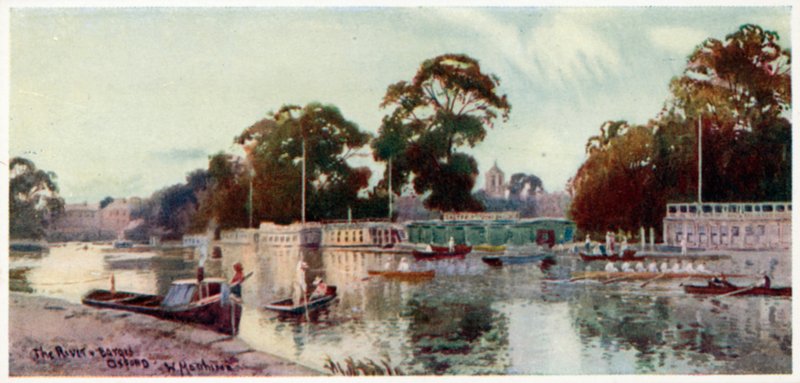 The river and barges by William Matthison