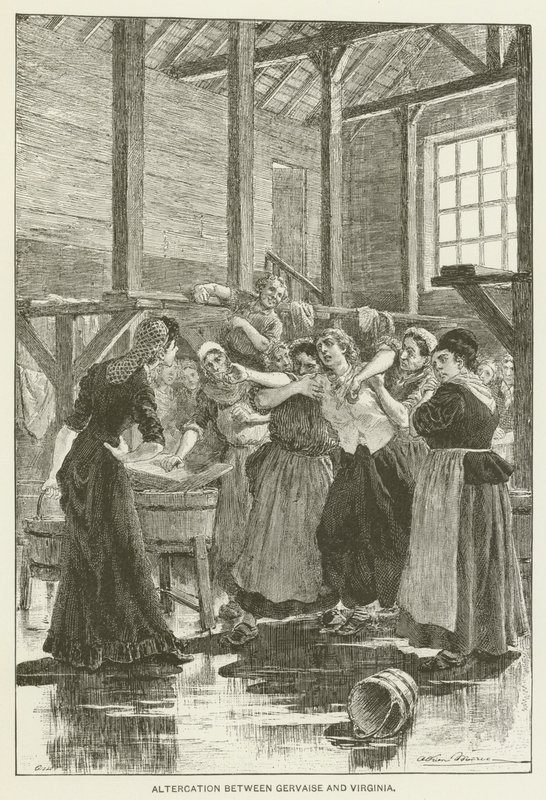 Altercation Between Gervaise and Virginia by after Adrien Emmanuel Marie