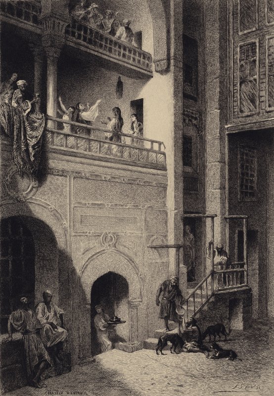 Lazarus and the Rich Man by after Albert Robida