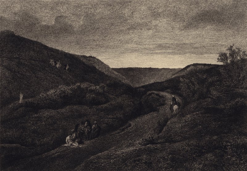 The Good Samaritan by after Albert Robida