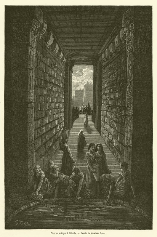 Ancient Cistern at Merida by Gustave after Dore