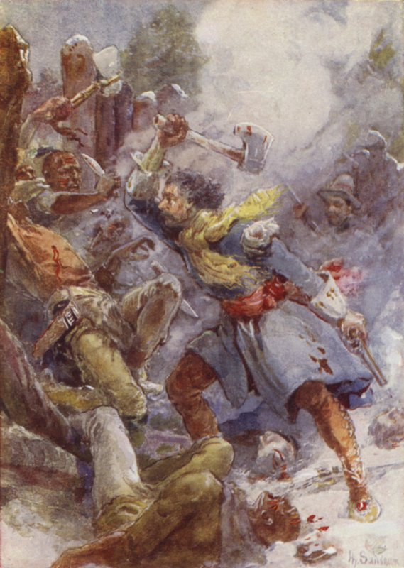 Defence of the Long Sault by after Henry Sandham