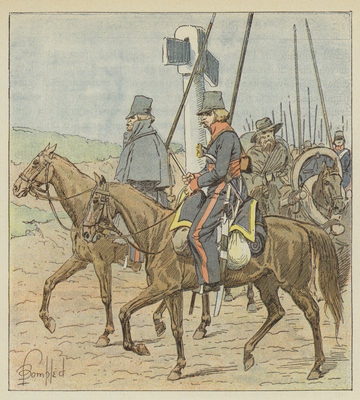 Regular Cossacks of the Don by after Louis Charles Bombled