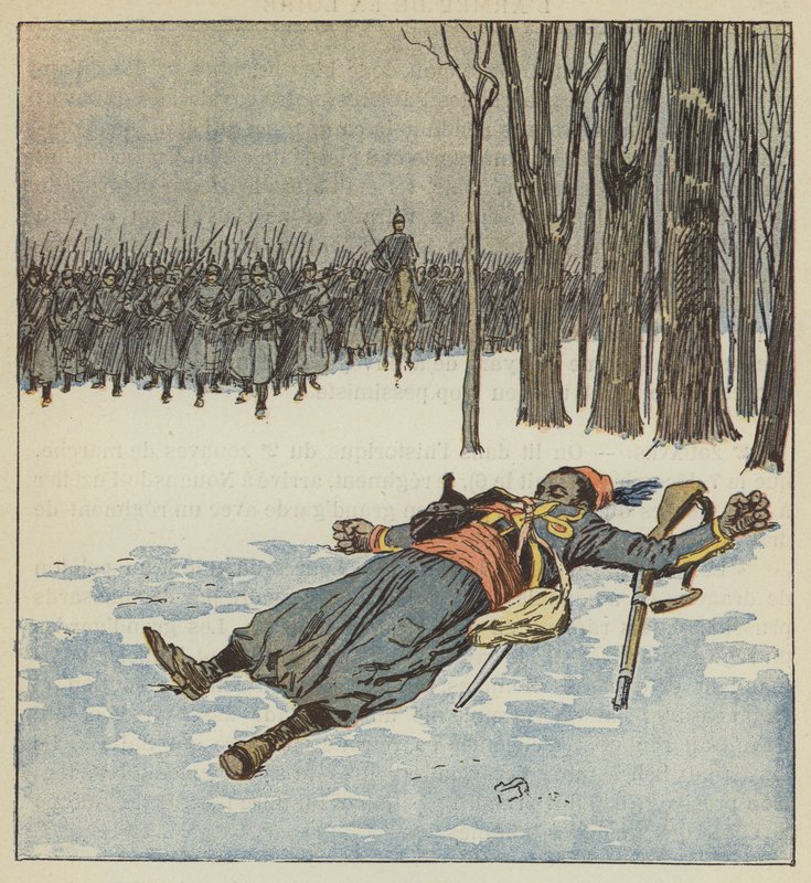Heroic Death of a Turco by after Louis Charles Bombled