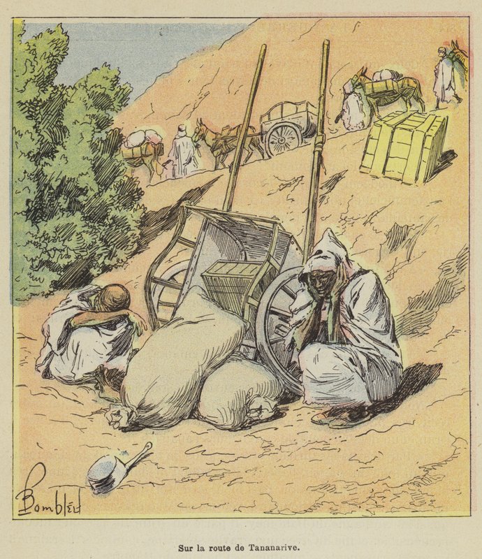 On the Road to Tananarive by after Louis Charles Bombled